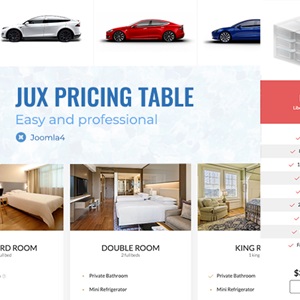 JUX Pricing Table 