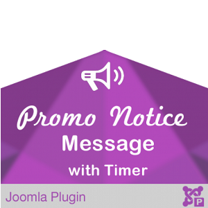 Promo Notice Message with Timer 