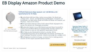 EB Display Amazon Products 