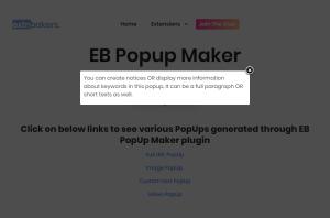 EB Popup Maker 