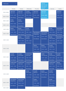 Timetable Responsive Schedule For Joomla 